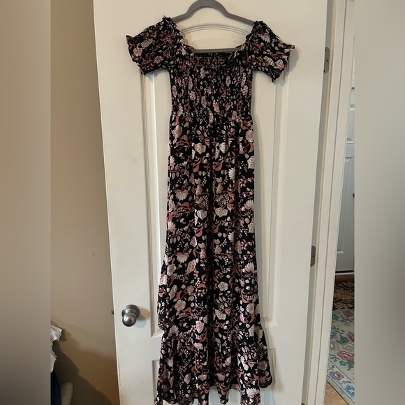 New! Francesca’s Mi Ami Floral Off-Shoulder Maxi Dress women’s size small - Picture 5 of 16